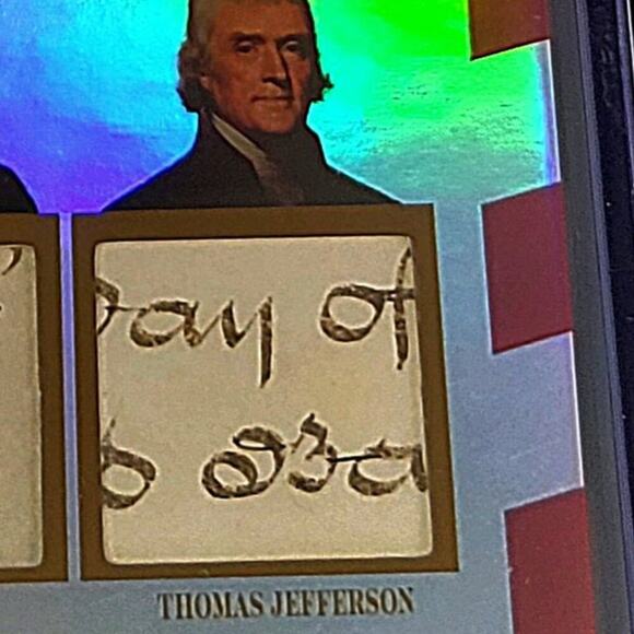 Authentic Presidents Washington, Adams and Jefferson Handwriting Relics History - Picture 4 of 6